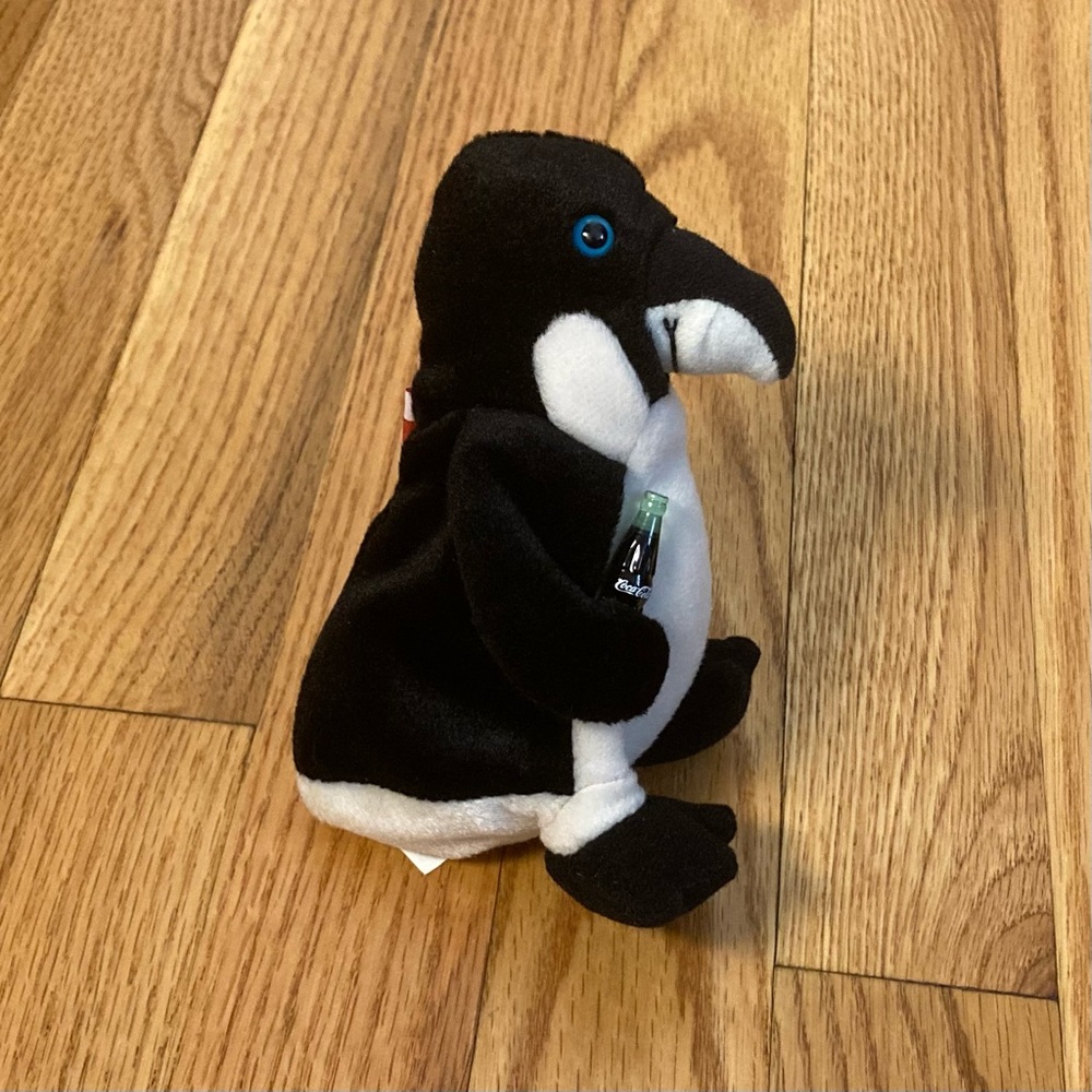 ⭐️ Vintage 1999 Coka-Cola Peng The Penguin Chile Mini Beanie Bag Plush
